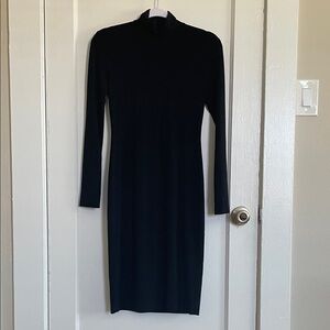 Chic Black Long Sleeve Dress